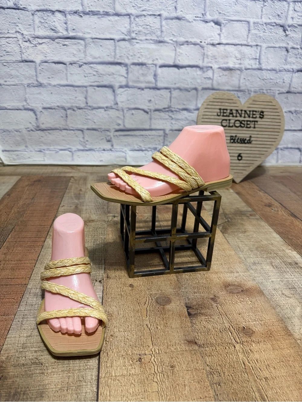 Dolce Vita indo woven raffia slide sandals women's size 8